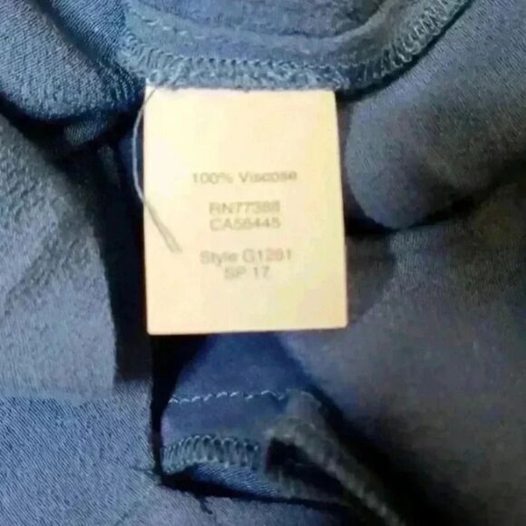 Madewell Tunic Chic Smoke Blue Du Jour Tie Sleeves Dress - Picture 13 of 15